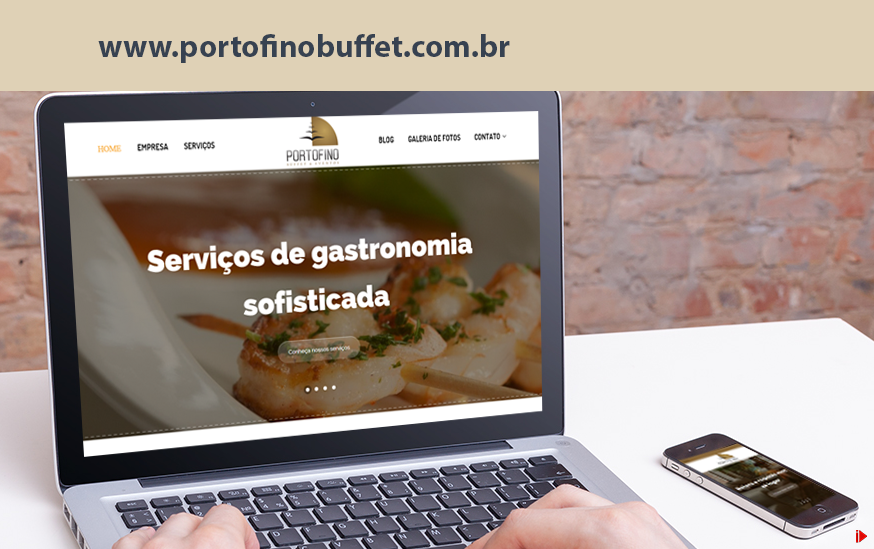Portofino Buffet lança site voltado para gastronomia e eventos