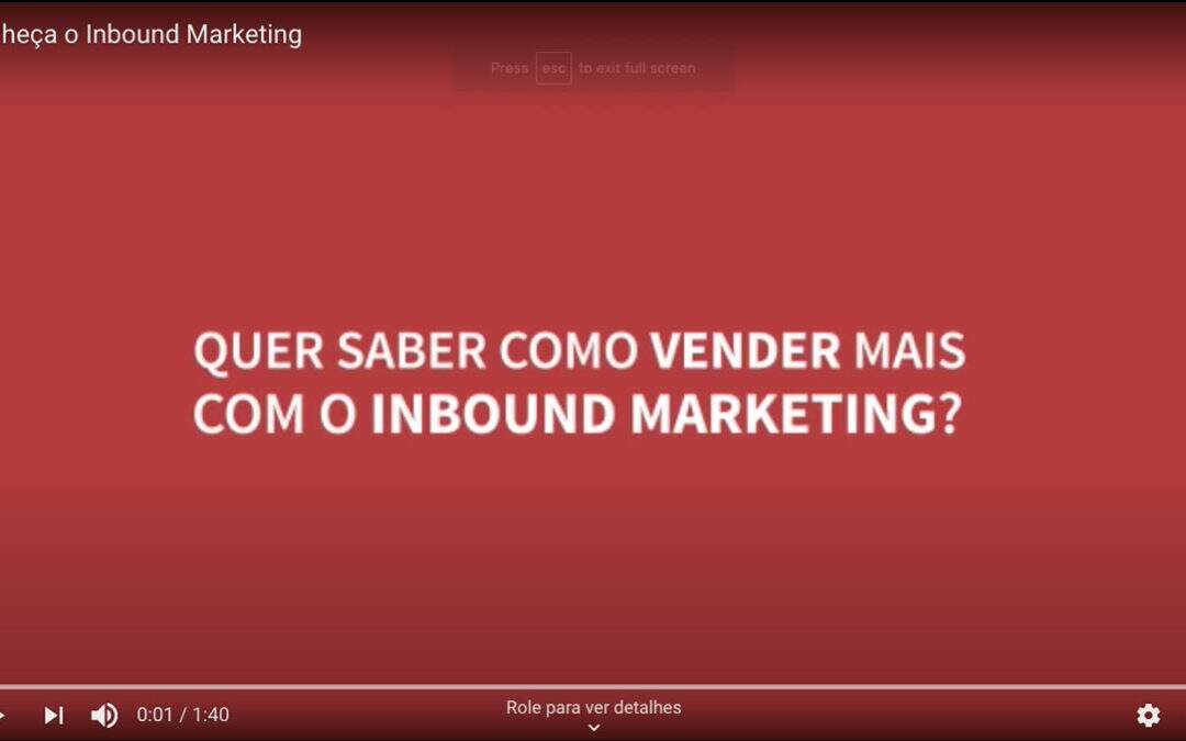 Quer saber como vender mais com o Inbound Marketing? [vídeo]