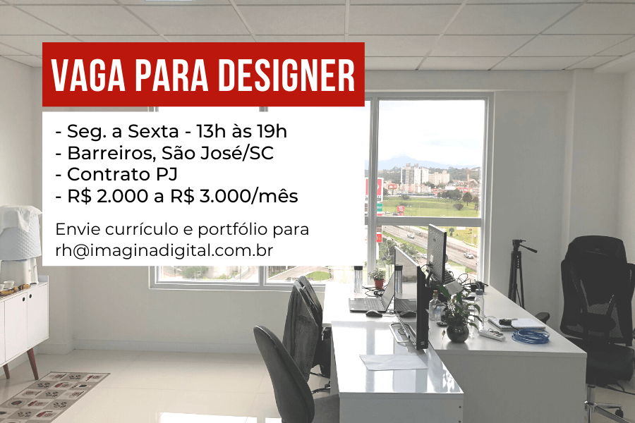Vaga Designer Marketing Digital